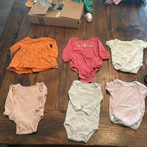 Various Onesies and Shirts Size 3-6M